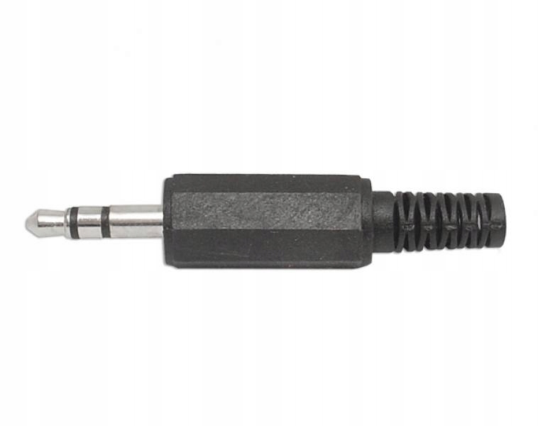 Wtyk Jack 3. 5 st. kątowy plastikowy Cabletech Cabletech