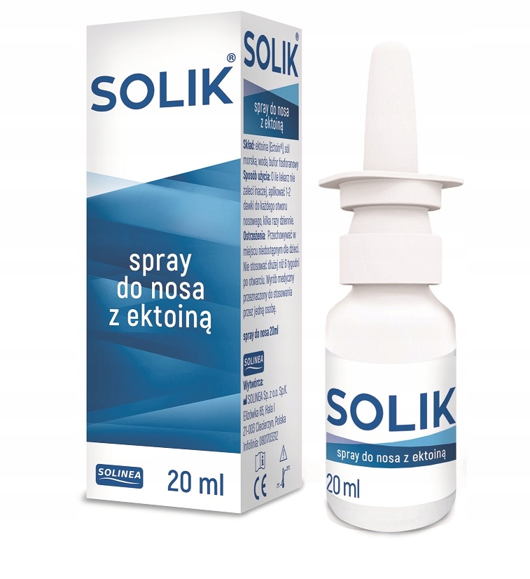 

Solik z ektoiną nawilżający spray do nosa 20 ml