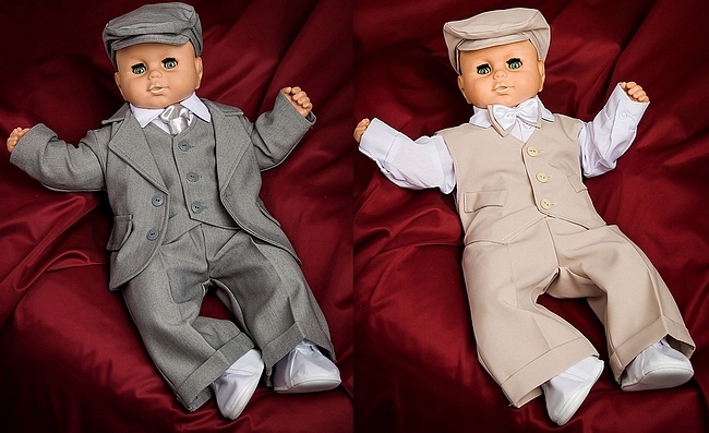 Elegancki Garniturek do Chrztu DOMINIK roz. 62-98 Marka Inna marka