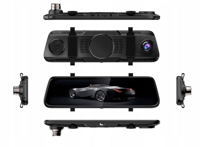 Wideorejestrator 10 cali FullHD kamera w ramce Color black