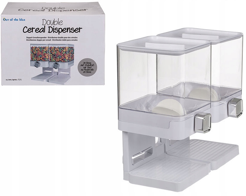 DOZOWNIK DYSPENSER PŁATKÓW MUSLI PODWÓJNY 7,5 l Marka inna