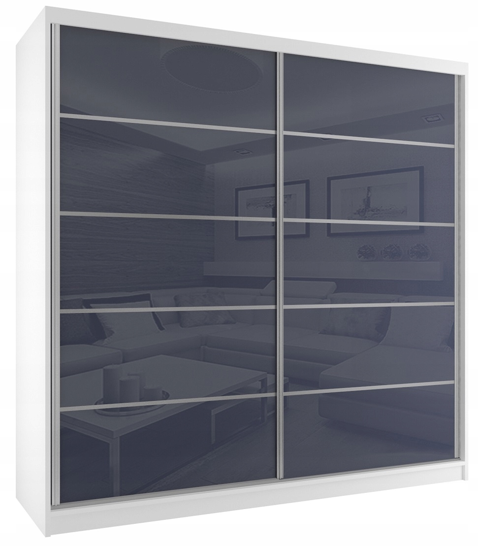 Szafa przesuwna połysk 200 cm