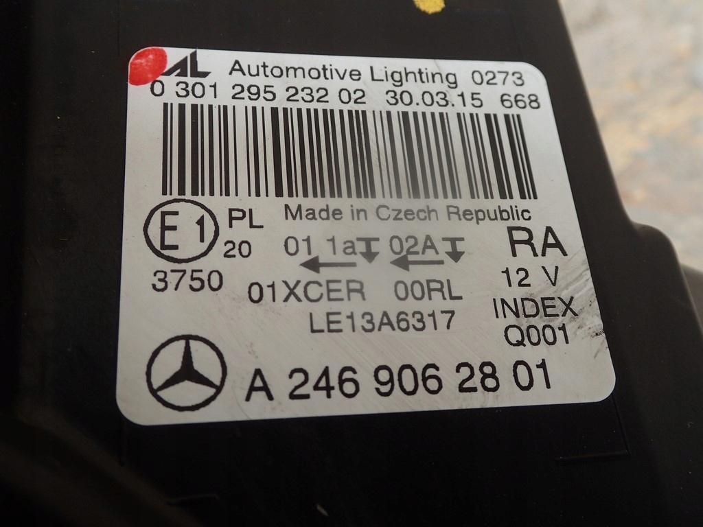 light right FULL LED MERCEDES B KLASA LIFT 246 15