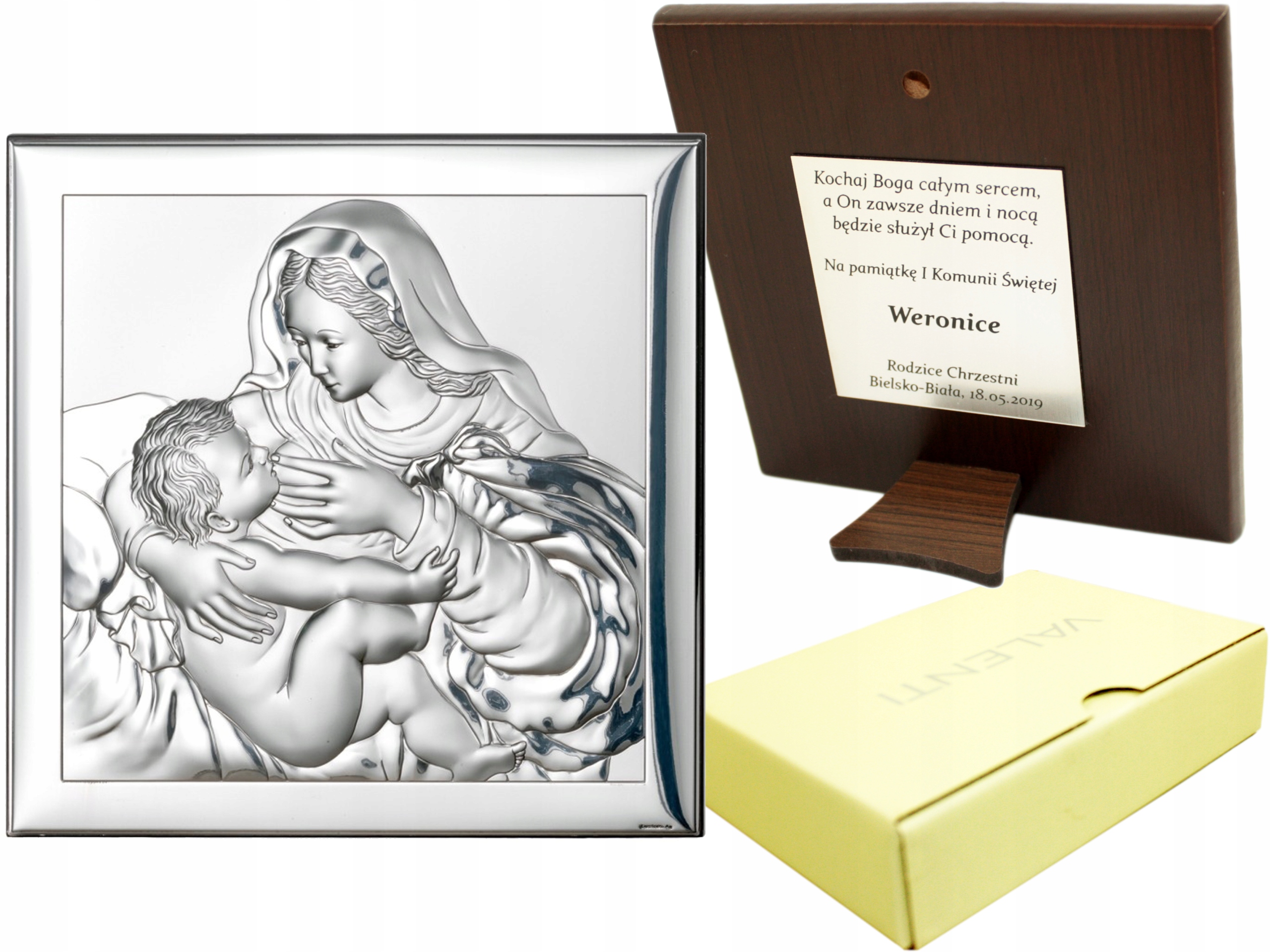 Stříbrný Obrázek Matka Boží Kojící Věnování