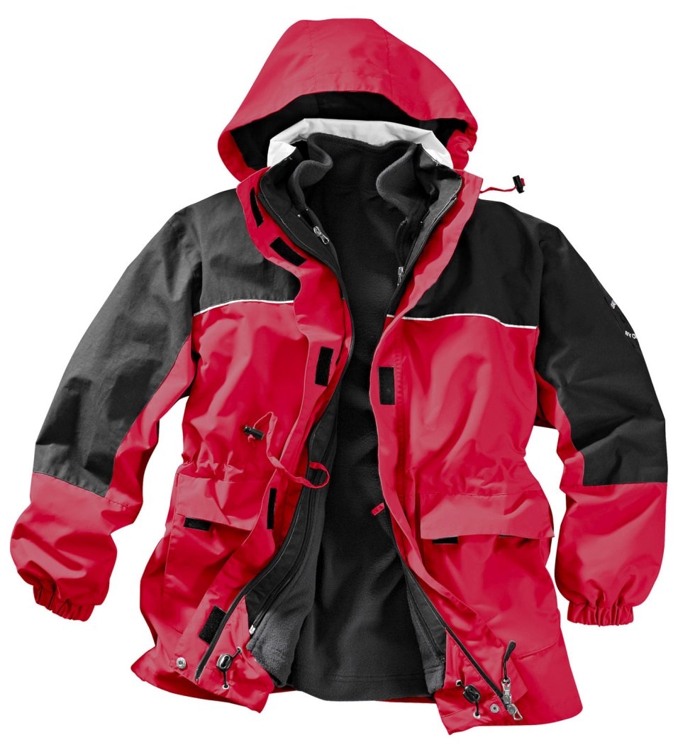 KUM0033 BONPRIX BPC kurtka 3w1 40/L czerwona