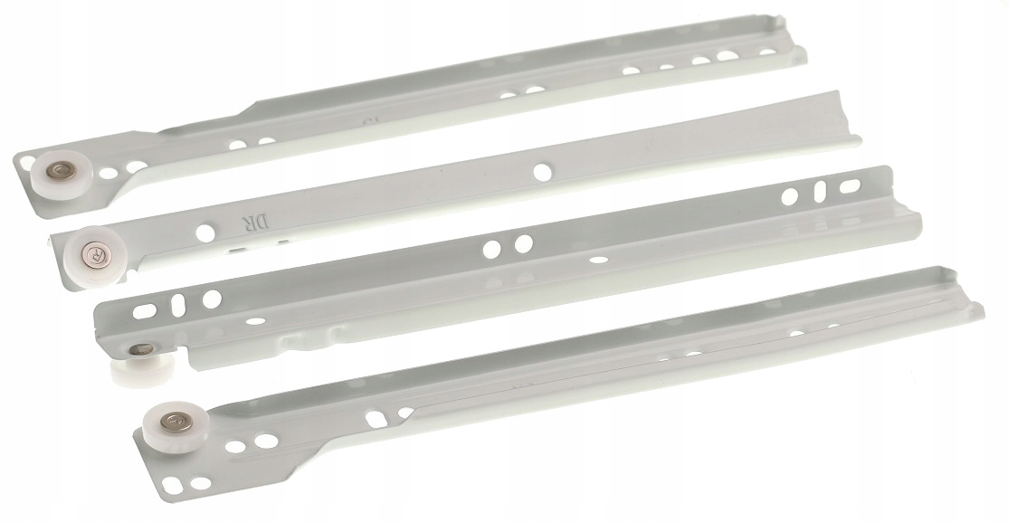 

Prowadnica Rolkowa L 250 mm Biała Do Szuflady Kpl