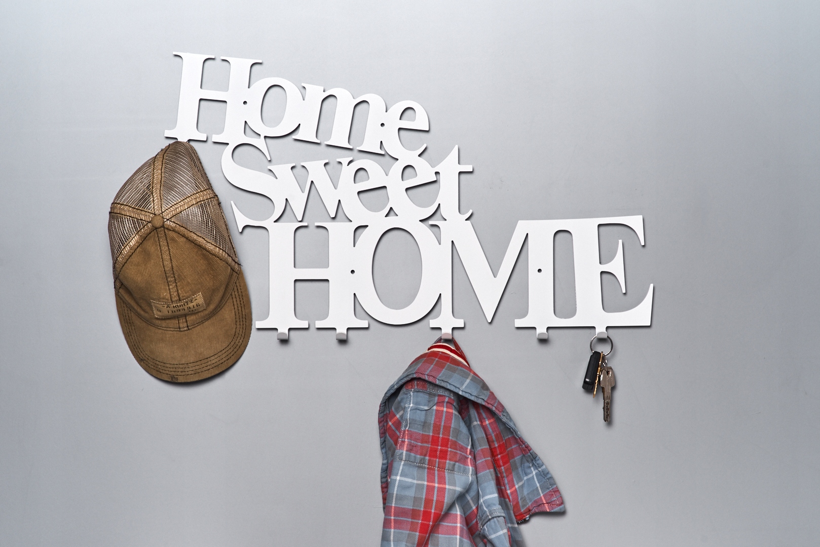 Home Sweet Home #4 Bílý Věšák na oblečení 60 cm