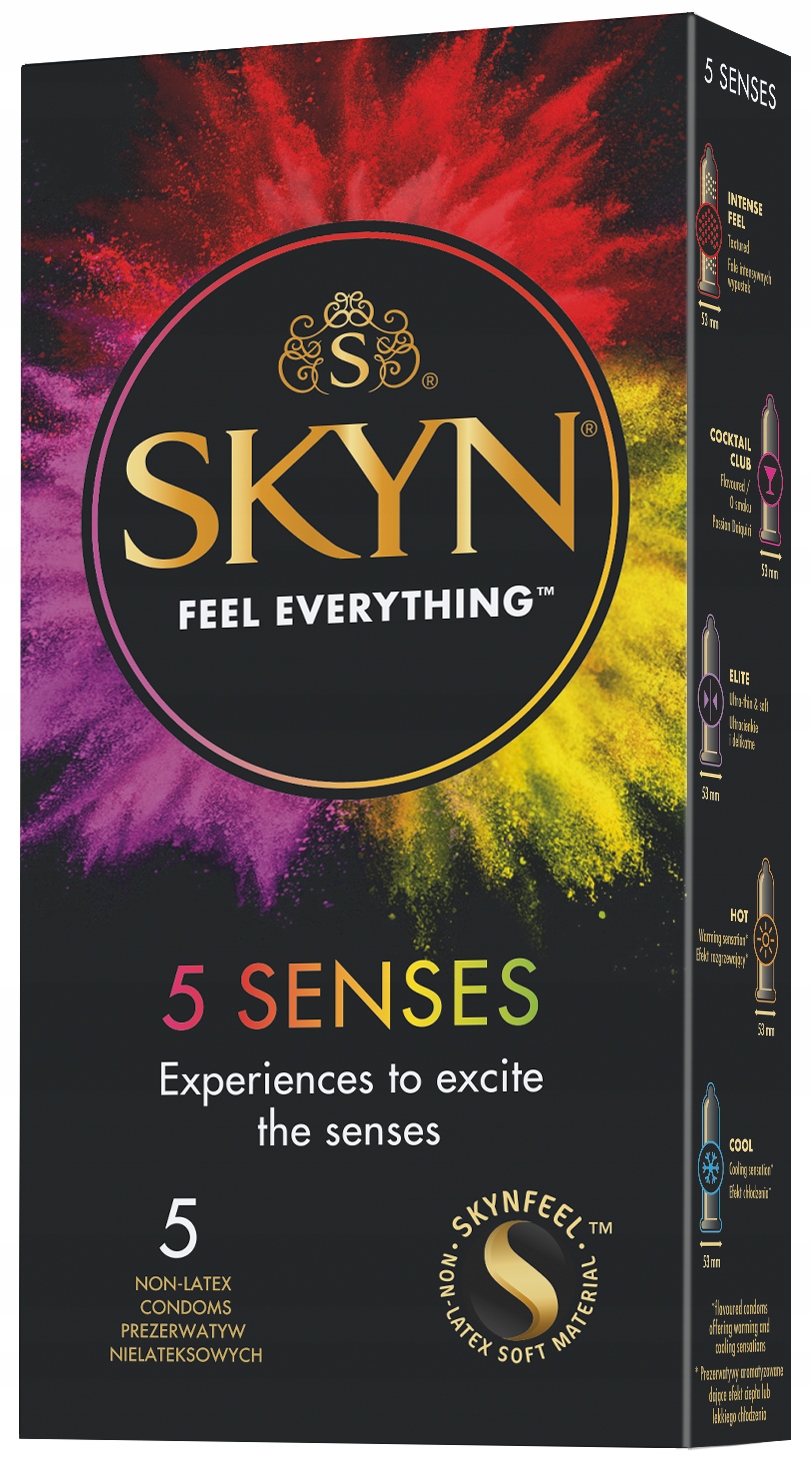 

Unimil Skyn Senses nielateksowe prezerwatywy 5szt