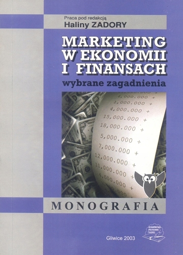 Marketing W Ekonomii I Finansach Zadora 2003