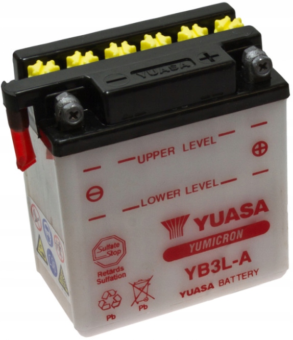 Akumulátor Yuasa YB3L-A Honda XL 500 R Pro Link