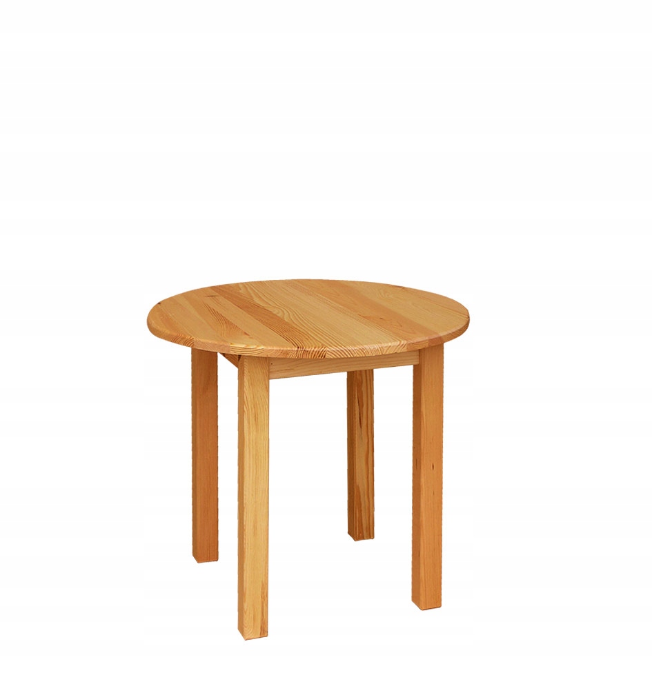 STÓŁ DREWNIANY SOSNOWY OKRĄGŁY 80 CM PRODUCENT