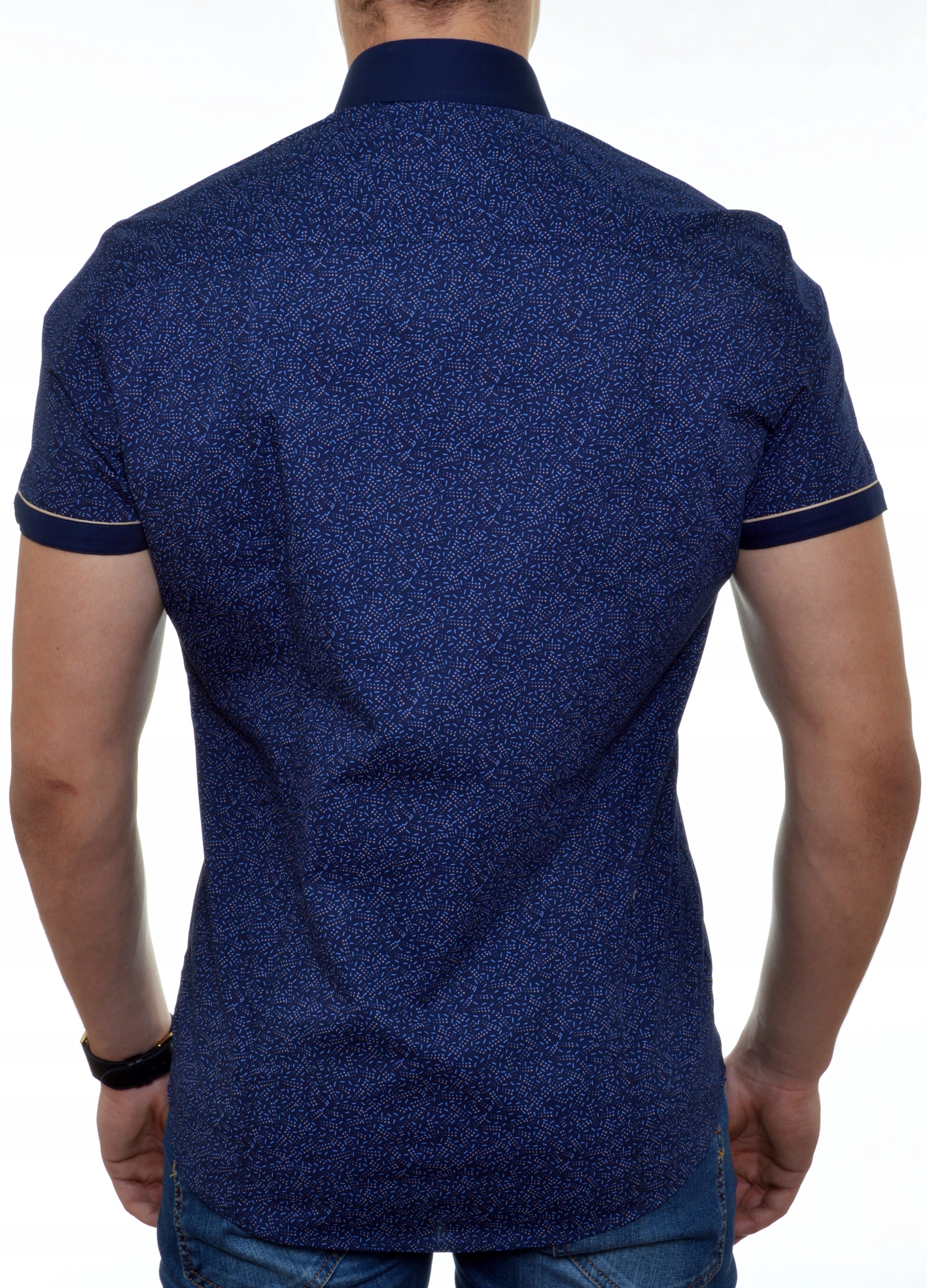 Prezent Koszula Męska MONDO Exclusive Casual Lato Rozmiar kołnierzyka 28