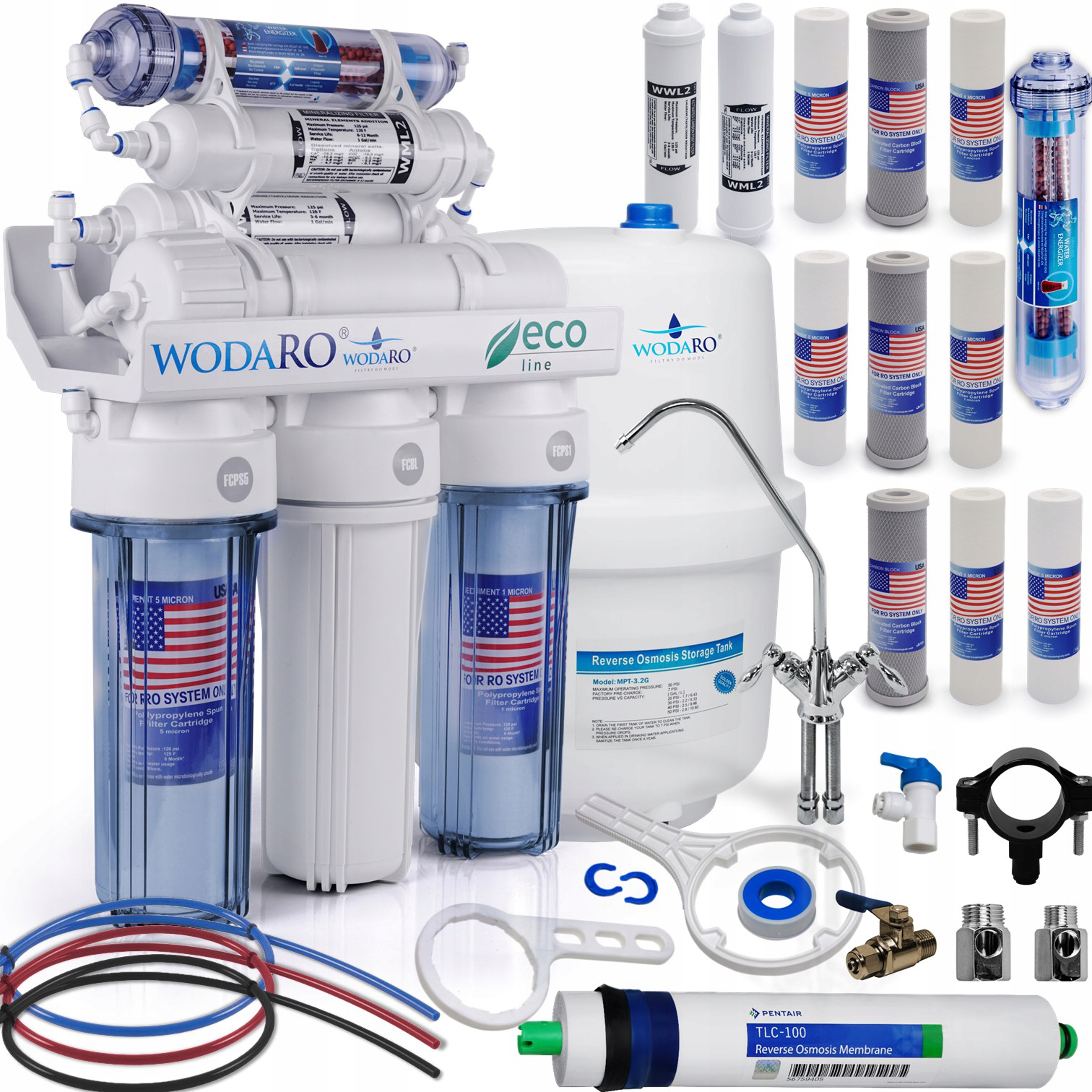 

Filtr Wody RO7 Jonizator Odwrócona Osmoza Wodaro