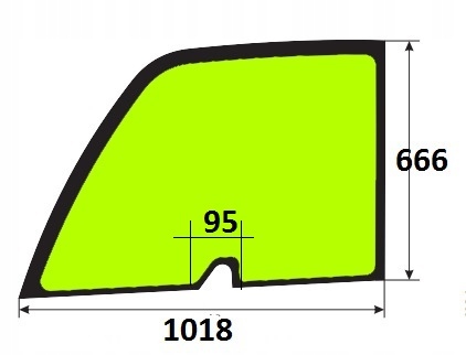 szyba drzwi górna MANITOU MLT 523 MLT 526 ...