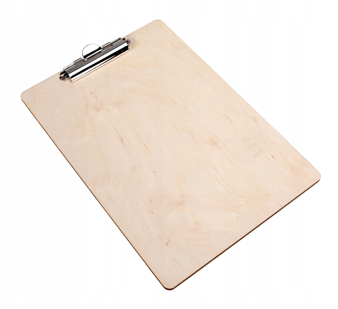 

Drewniana deska A4 Clipboard z klipsem 5mm Eko