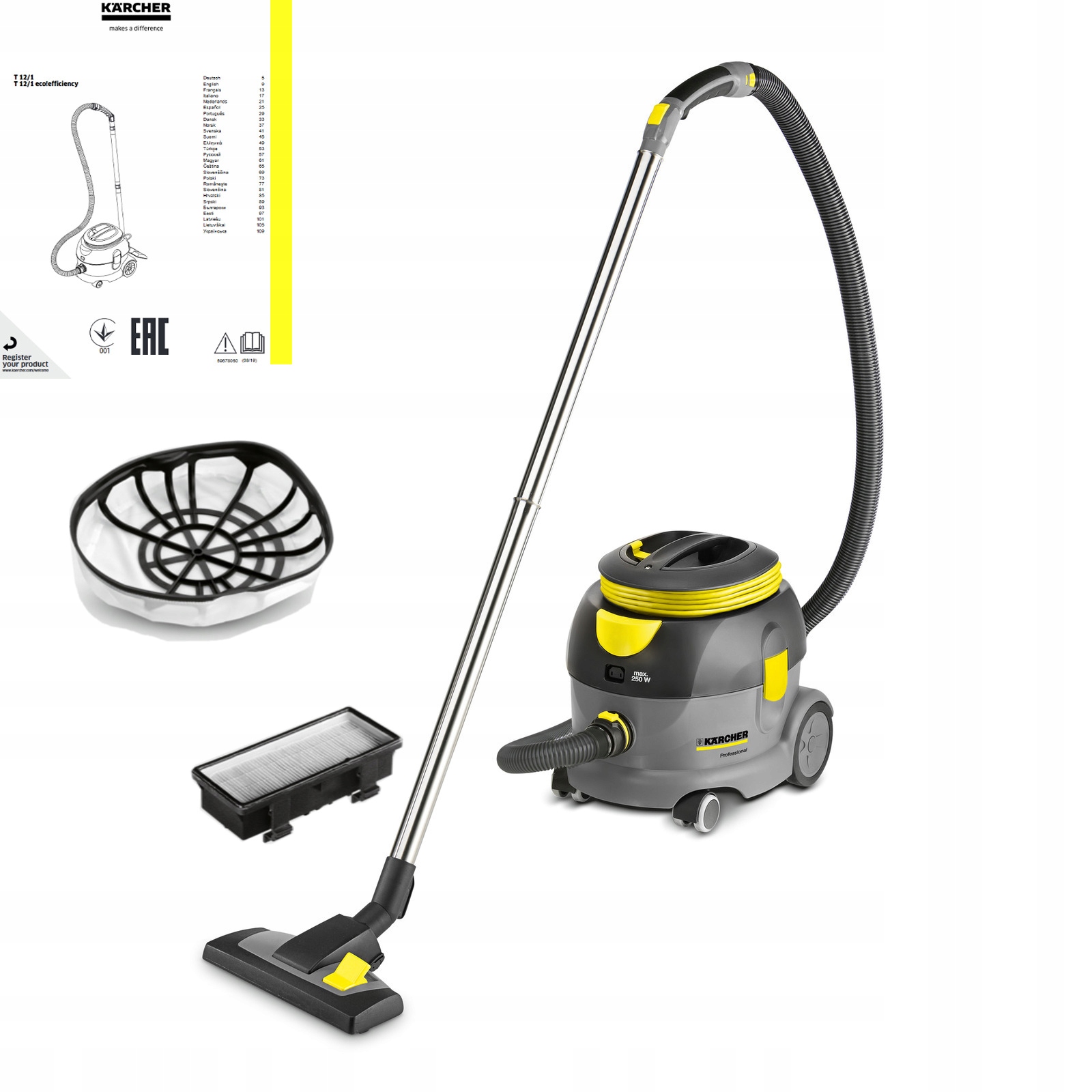 

Karcher odkurzacz profesjonalny 12/1 Hepa, Extra +