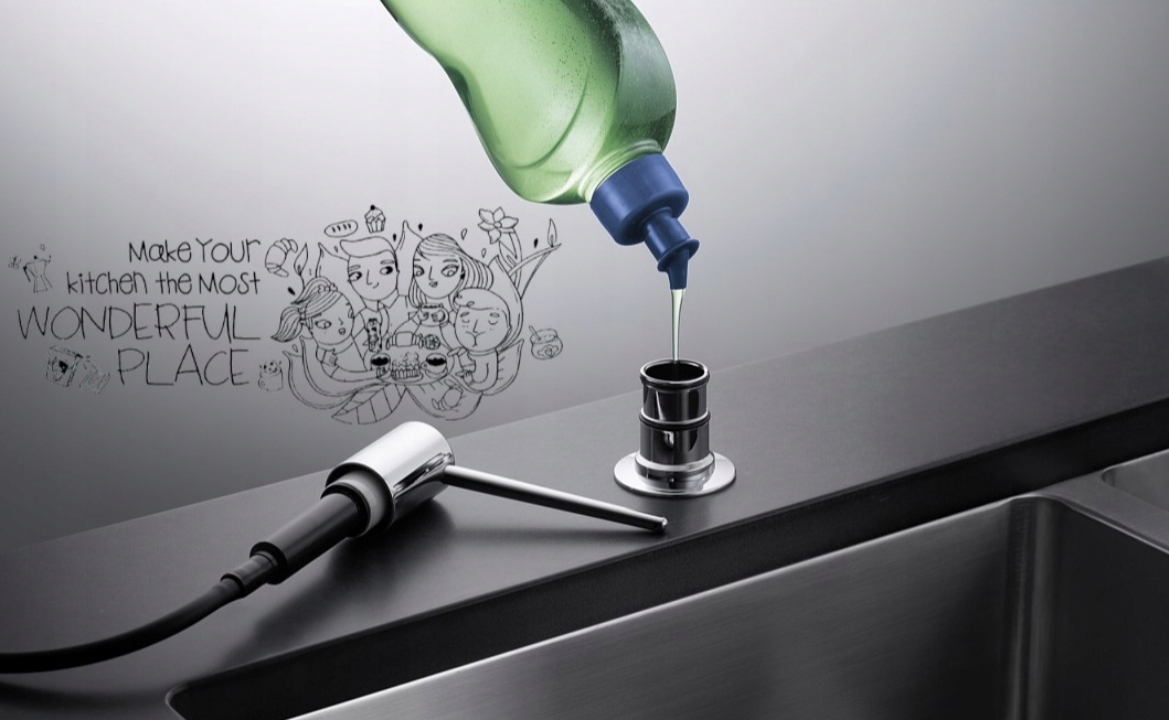 FRANKE COMFORT ORZECH/CHROM DOZOWNIK PŁYNU Marka Franke