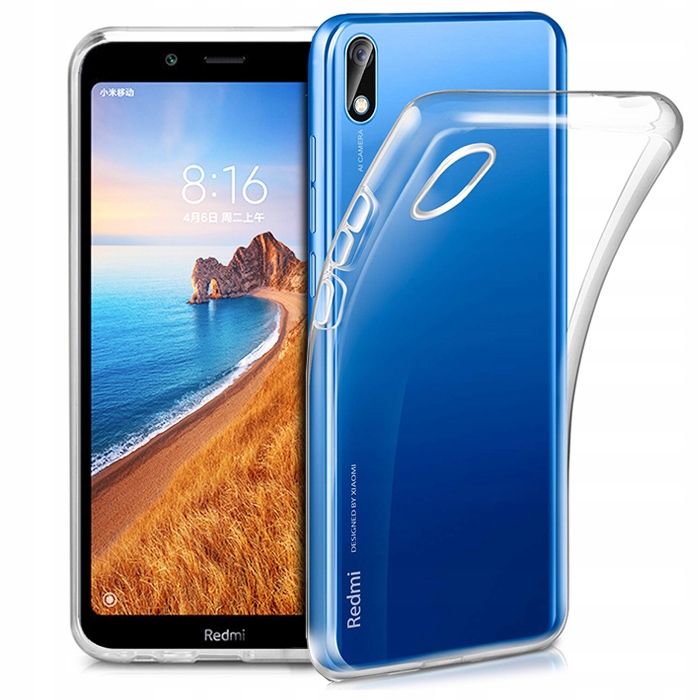 

Etui Guma Slim Clear Do Xiaomi Redmi 7A Szkło