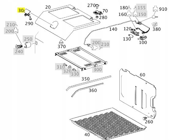 KLAMKA SCHOWKA POD LEŻANKĄ ACTROS MP4 Typ samochodu Samochody ciężarowe