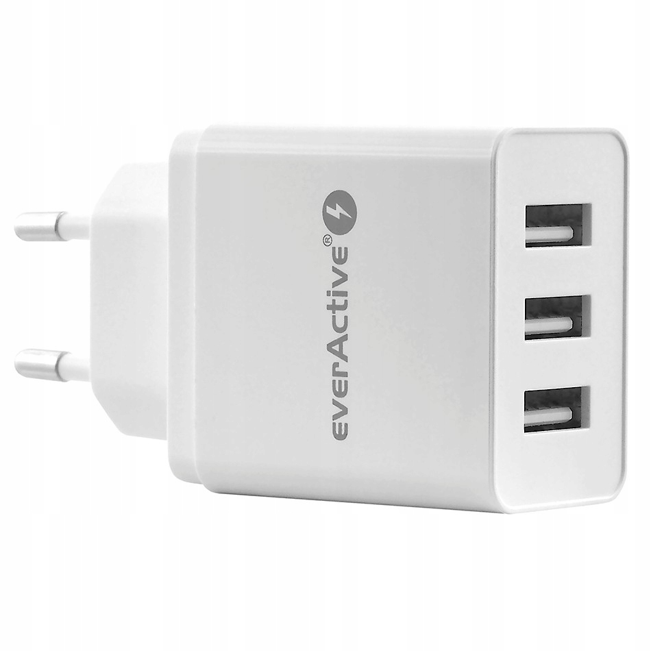 

Ładowarka sieciowa 3 x Usb everActive SC-300 3.4A