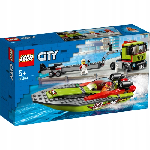 LEGO 60254 CITY Transporter łodzi wyścigowej