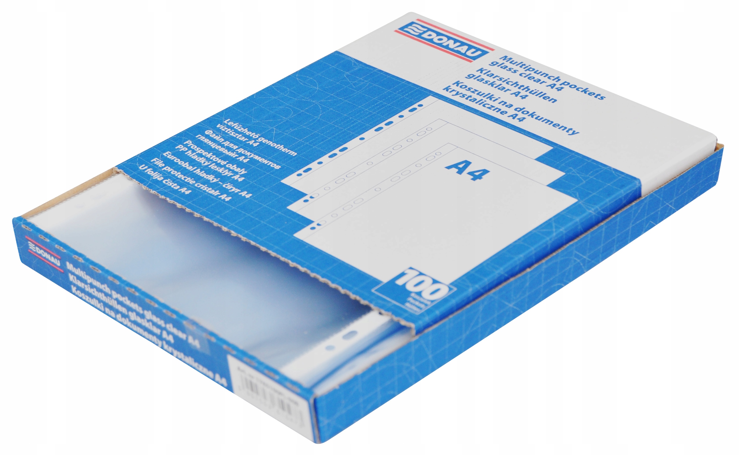 KOSZULKA A4 45MIC (100) KRYSTAL PUDEŁKO A"10 0473