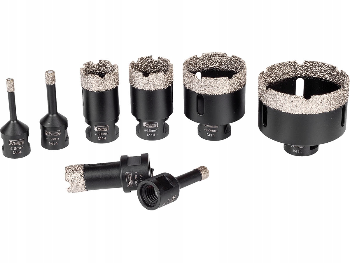 RICHMANN ZESTAW KORONEK DO GRESU NA SUCHO 6mm-68mm M14