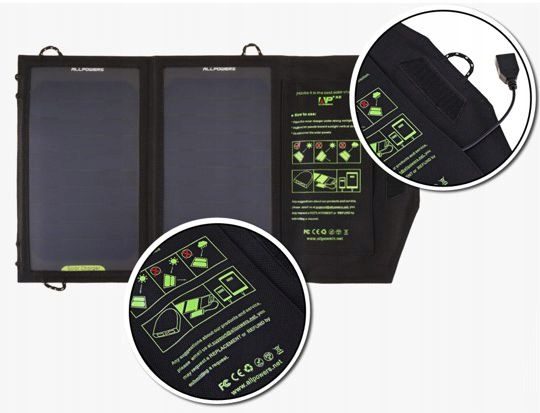 !  USB-зарядний пристрій для сонячної панелі, складна сумка 10 Вт, модель 08S10