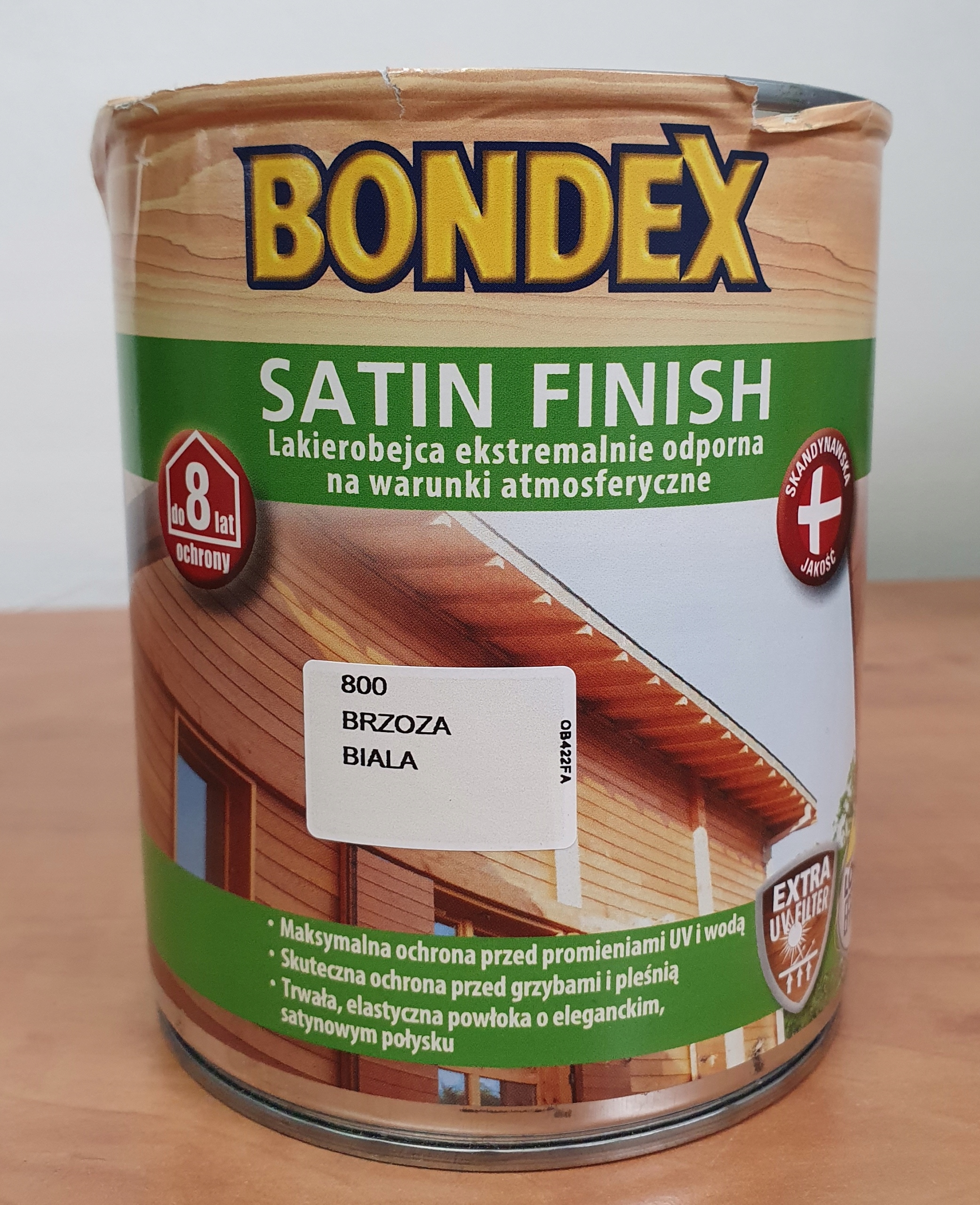 

Bondex Lakierobejca Satin Finish 075L Brzoza Biała