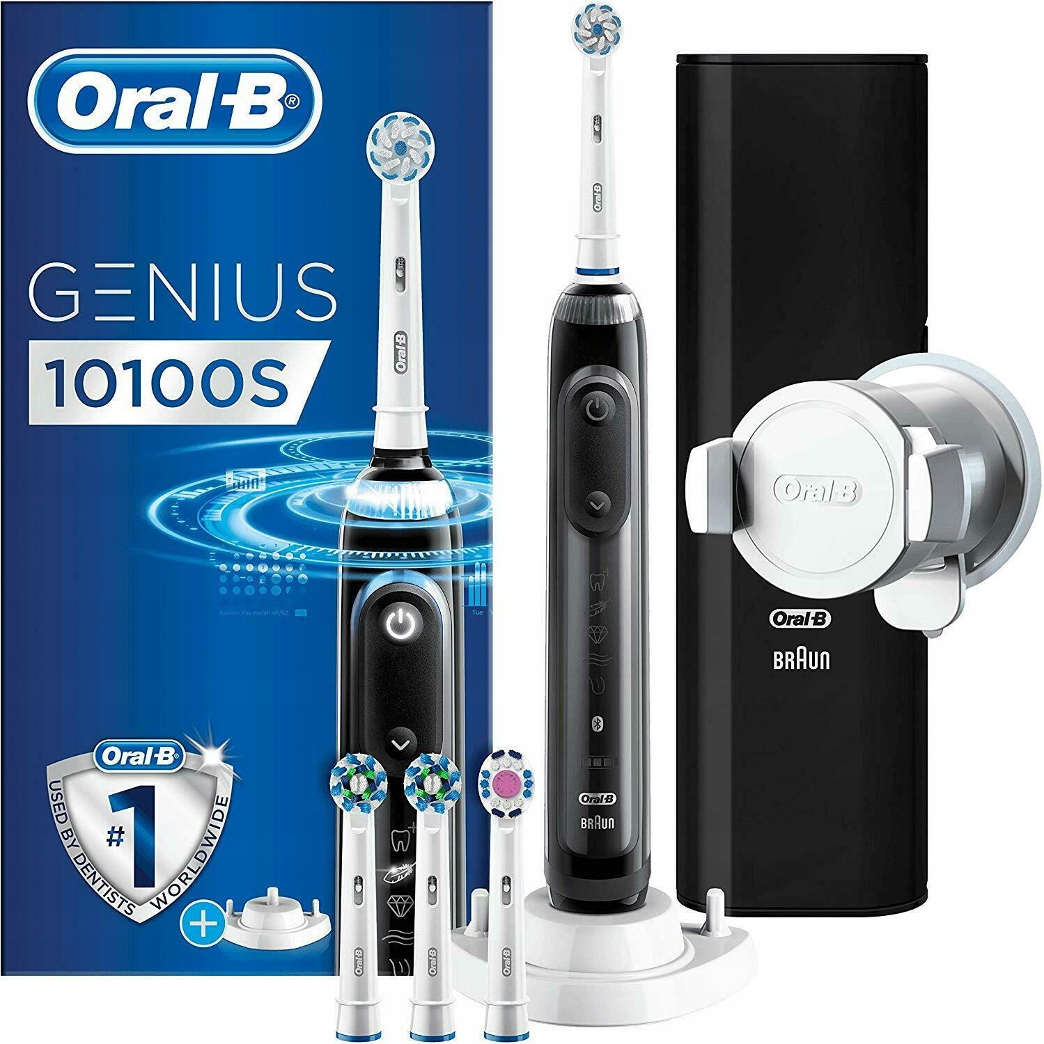 

Szczoteczka Oral-B Genius 10100S Zestaw + Dodatki