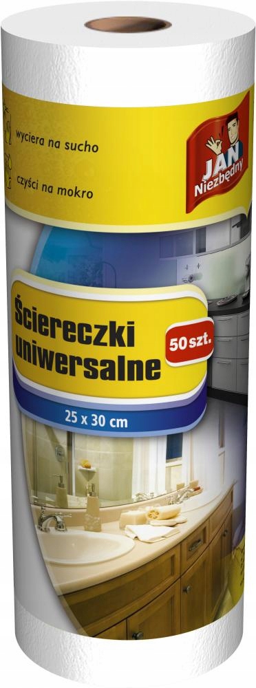

Ściereczki w rolce uniwersalne 25x30cm 50szt