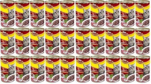 Levně Krmivo Basil 415 g s hovězím masem pro kočky 30ks konzerva