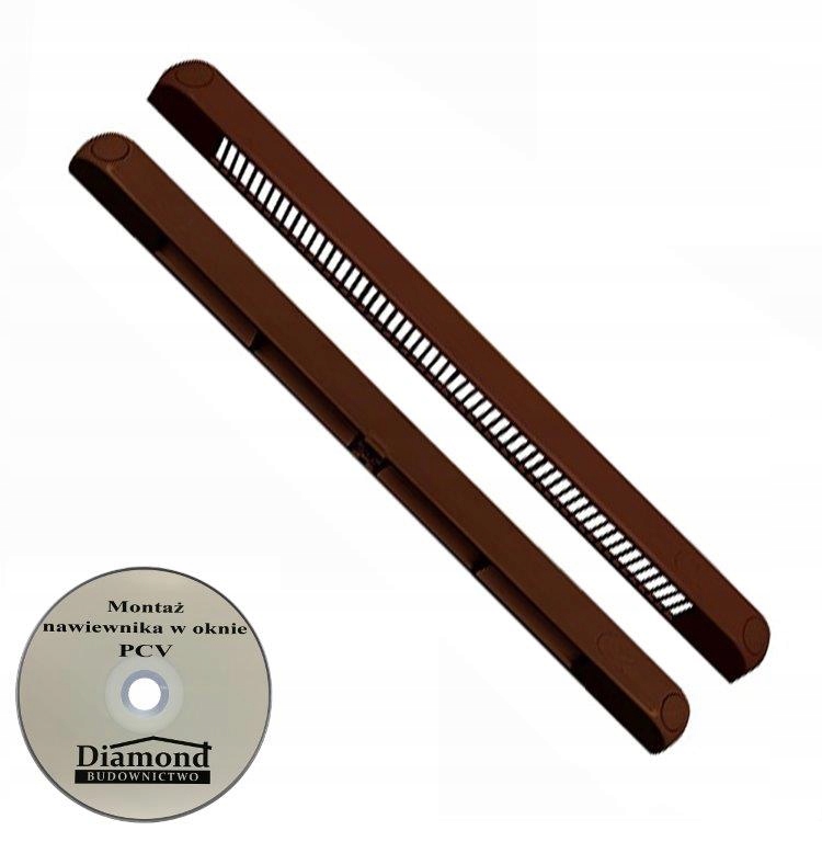 Nawiewnik do okna okienny Fvent 1250F CIEMNY BRĄZ