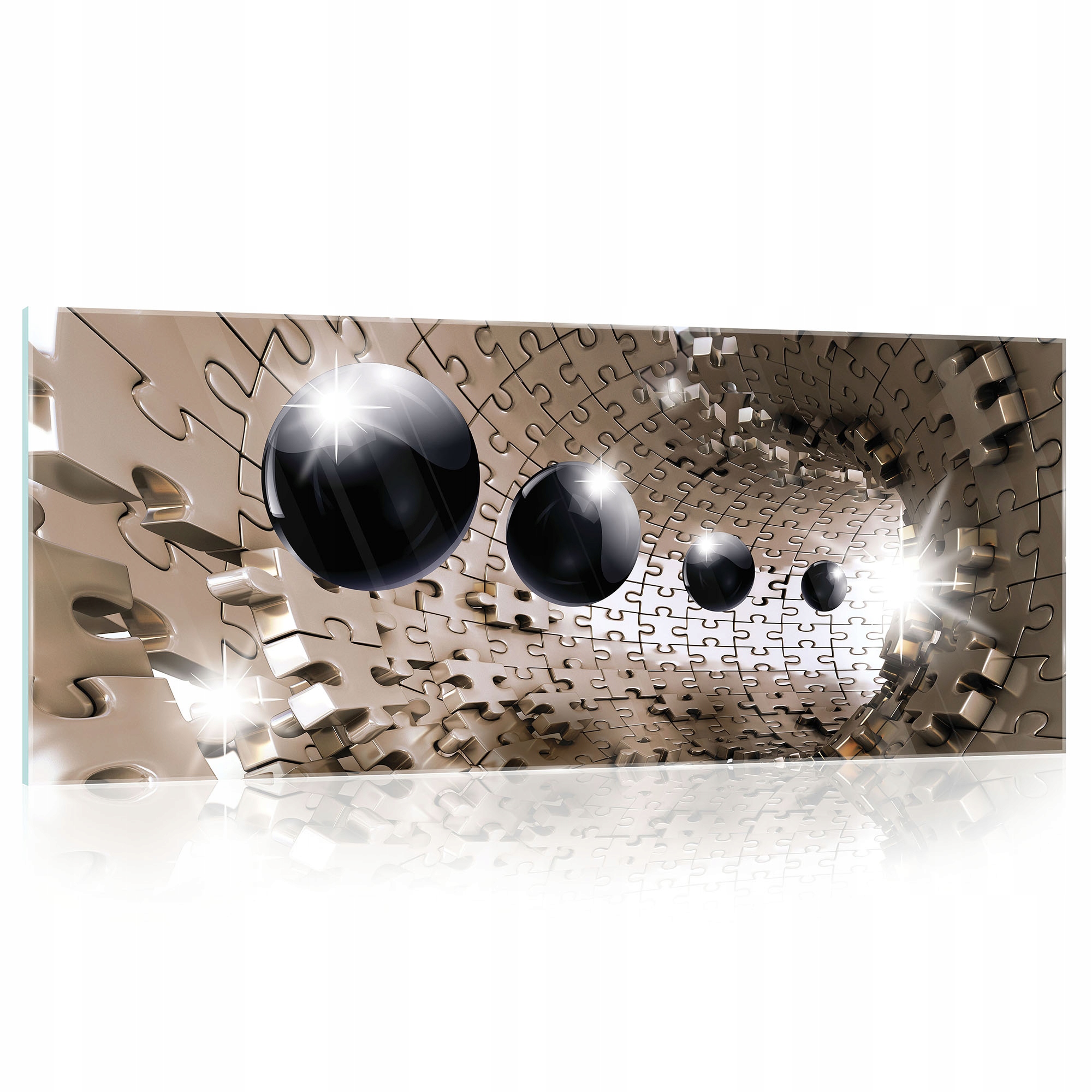 Obraz na skle Abstrakcia tunel 3D 125x50