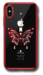 

Xo Etui Kryształki iPhone X / Xs Butterfly Red
