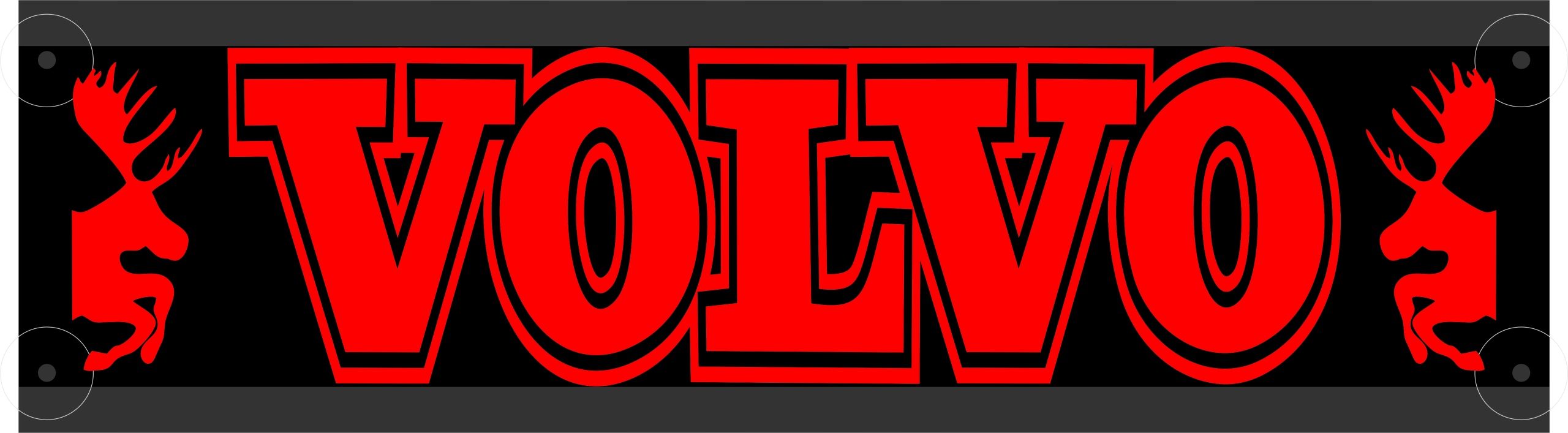 LED name board VOLVO 50X14 LED + FREE