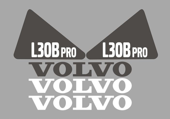 Samolepky s nálepkou Volvo L30B Pro