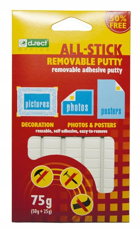 

Masa Mocująca All-stick Samoprzylepna Biała 75G