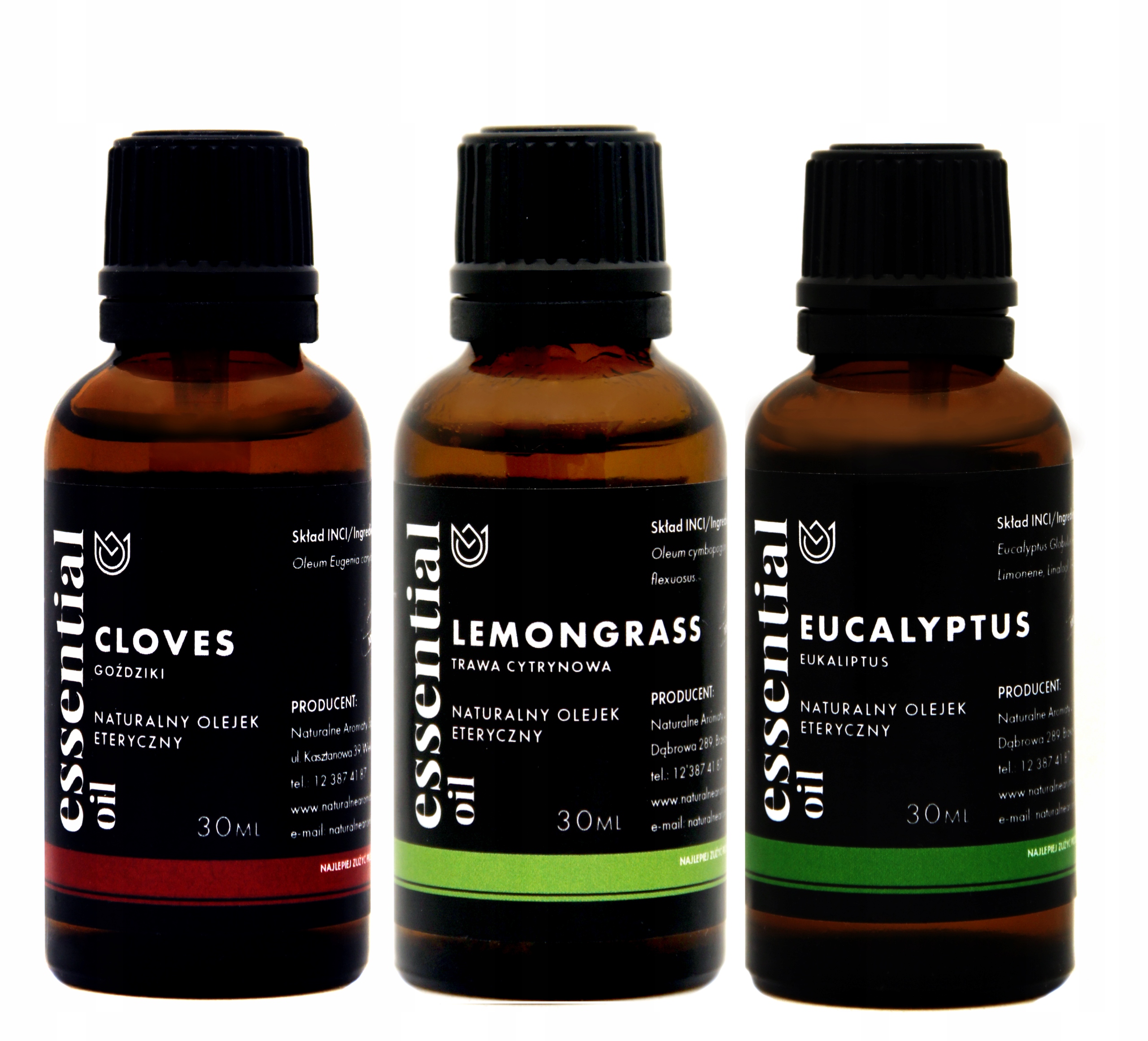 

Naturalny 100% Zestaw 3x 30ml Przeciw Owadom