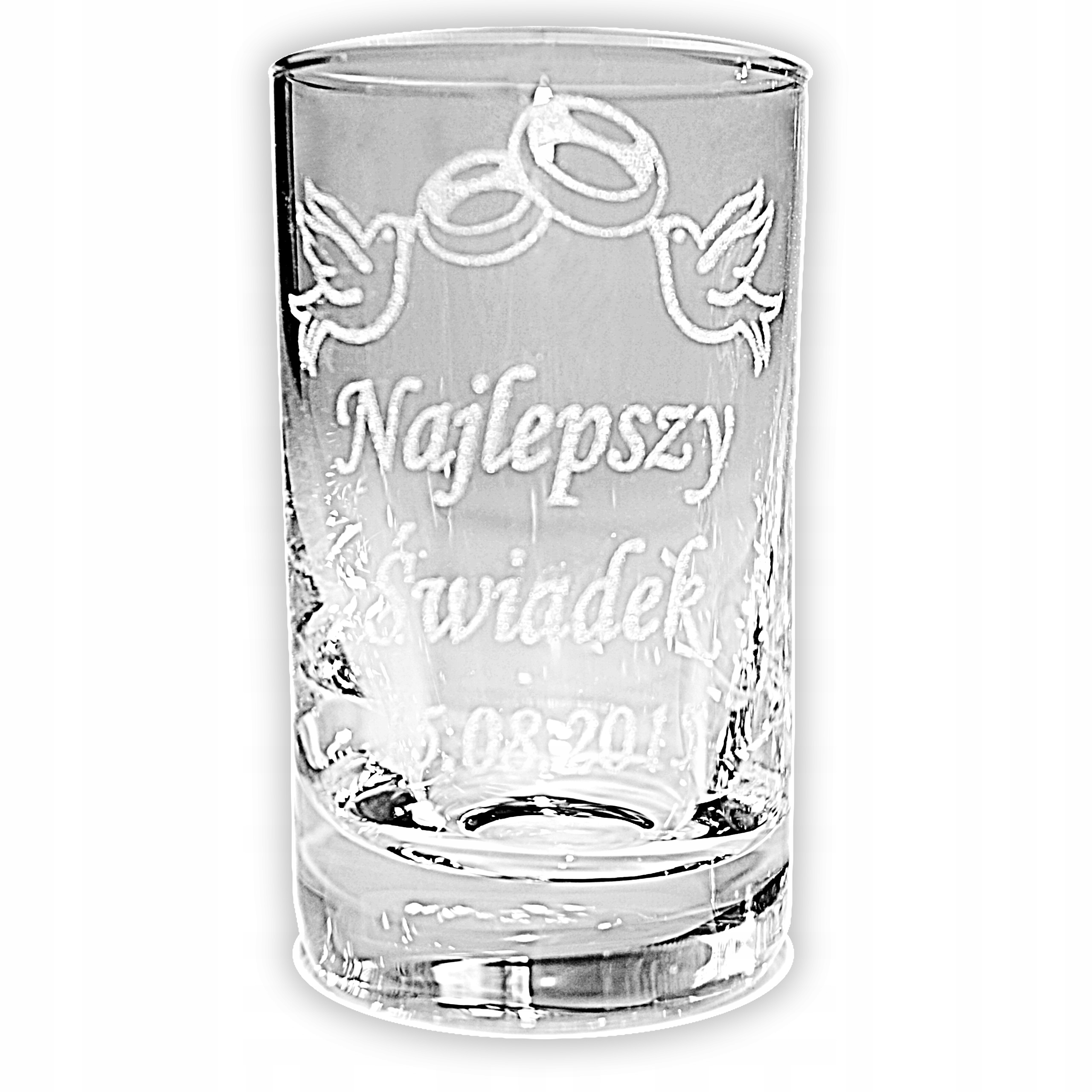 Kieliszek do wódki grawerowany winietki GRAWER