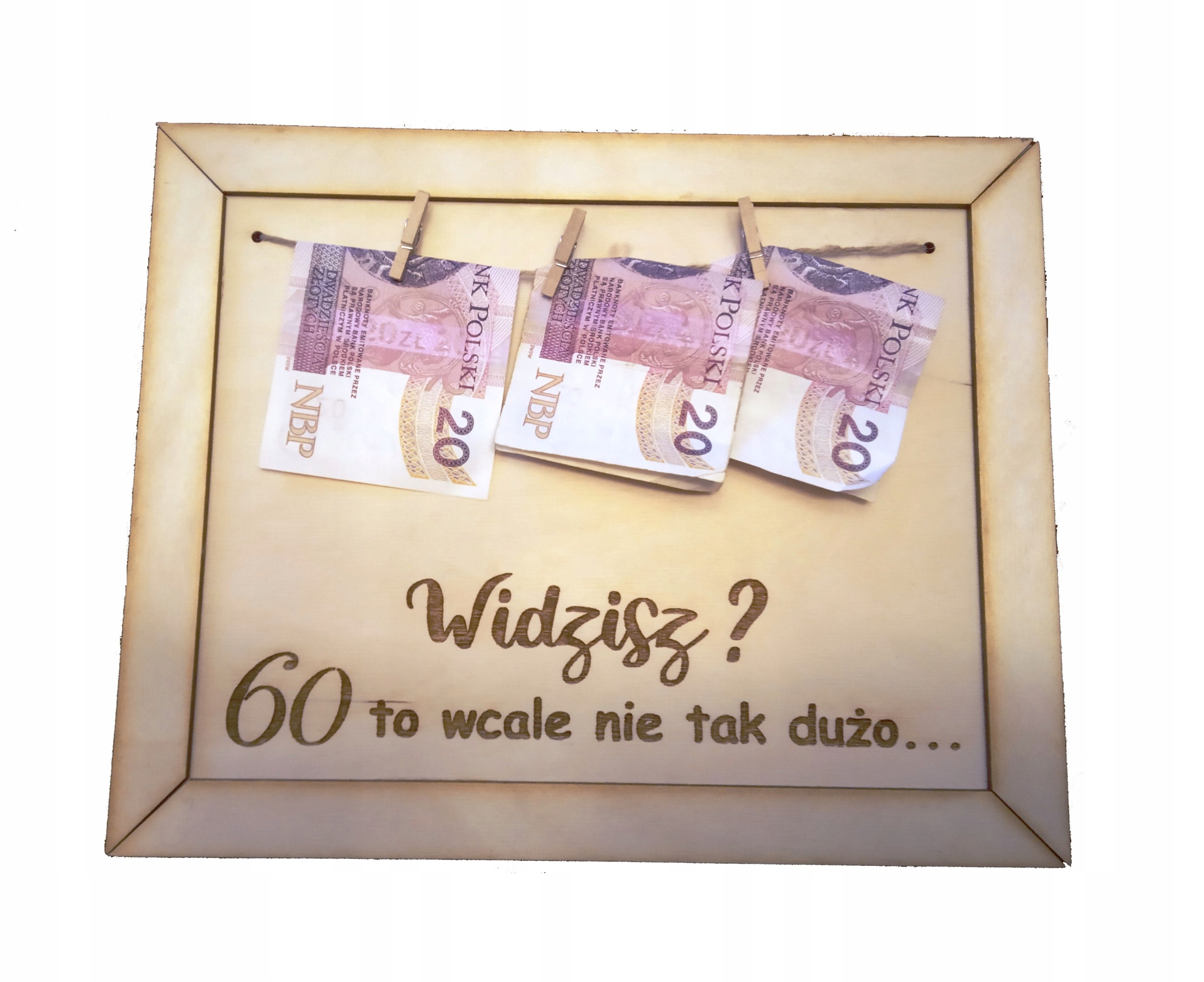 

Prezent na urodziny 30 35 40 50 60 tabliczka ramka