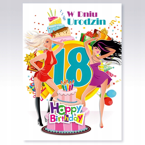 

Karnet Laurka Kartka Urodziny Osiemnaste Przest 18