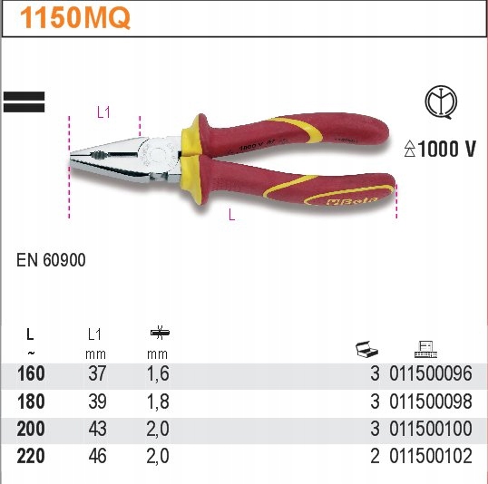SZCZYPCE UNIWERSALNE 220MM W IZO BETA 1150MQ 220 Mark Beta