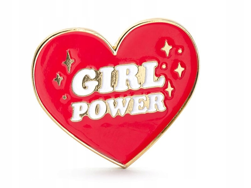 

Przypinka serce girl power na wieczór panieński