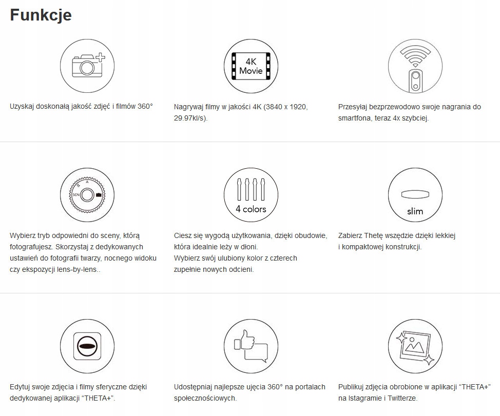 Kamera sportowa Ricoh SC2 4K UHD Marka Ricoh