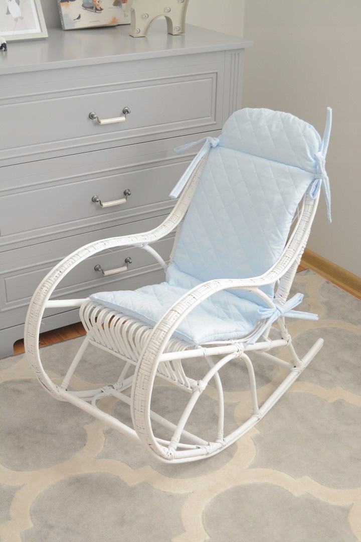 Fotelik bujany z wikliny dla DZIECKA kolor BIAŁY Kod producenta WWzm