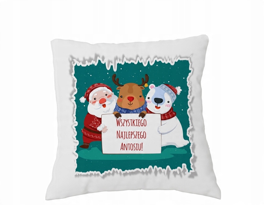 

Poduszka Święta Mikołajki Z Imieniem