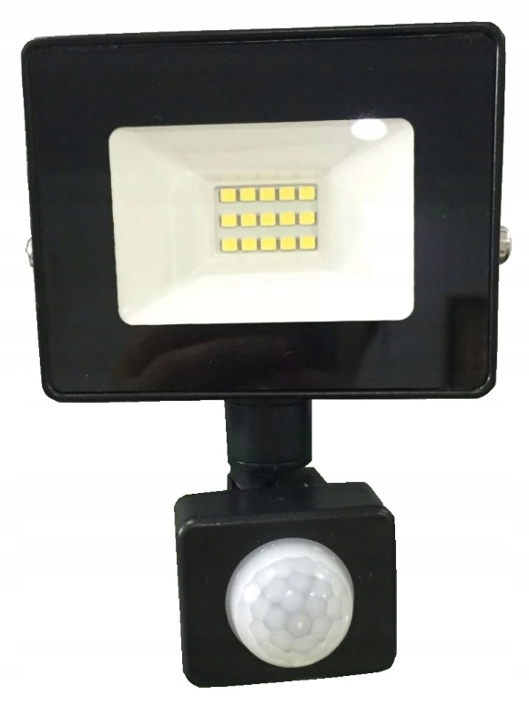 HALOGEN,NAŚWIETLACZ LAMPA LED 10W CZUJNIK RUCHU