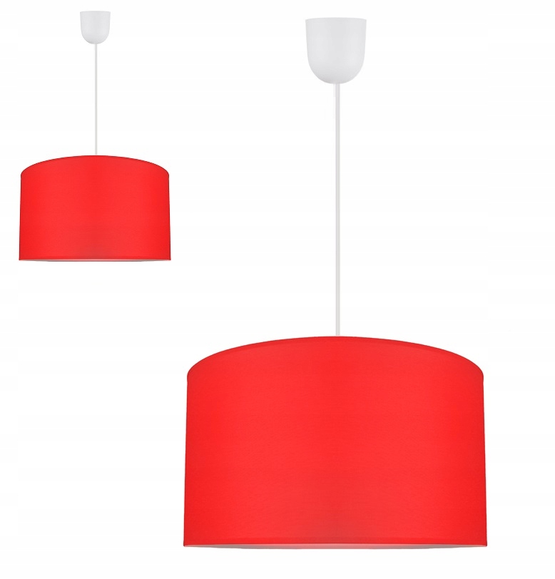 

Lampa Wisząca Abażur Nowoczesny Ognista Czerwień