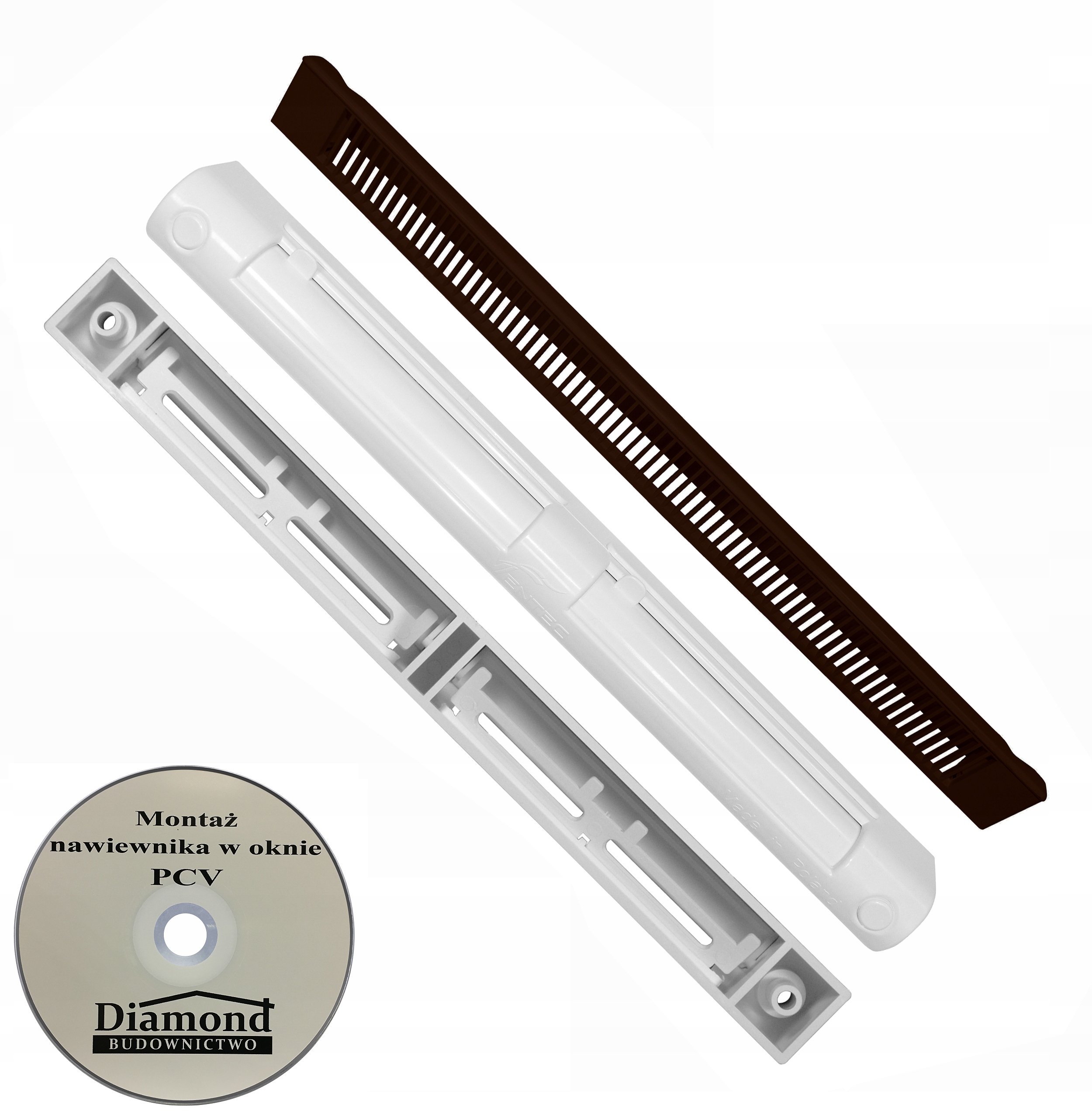 

Nawiewnik do okna Ventec Vt 201 Ciemny Brąz/biały